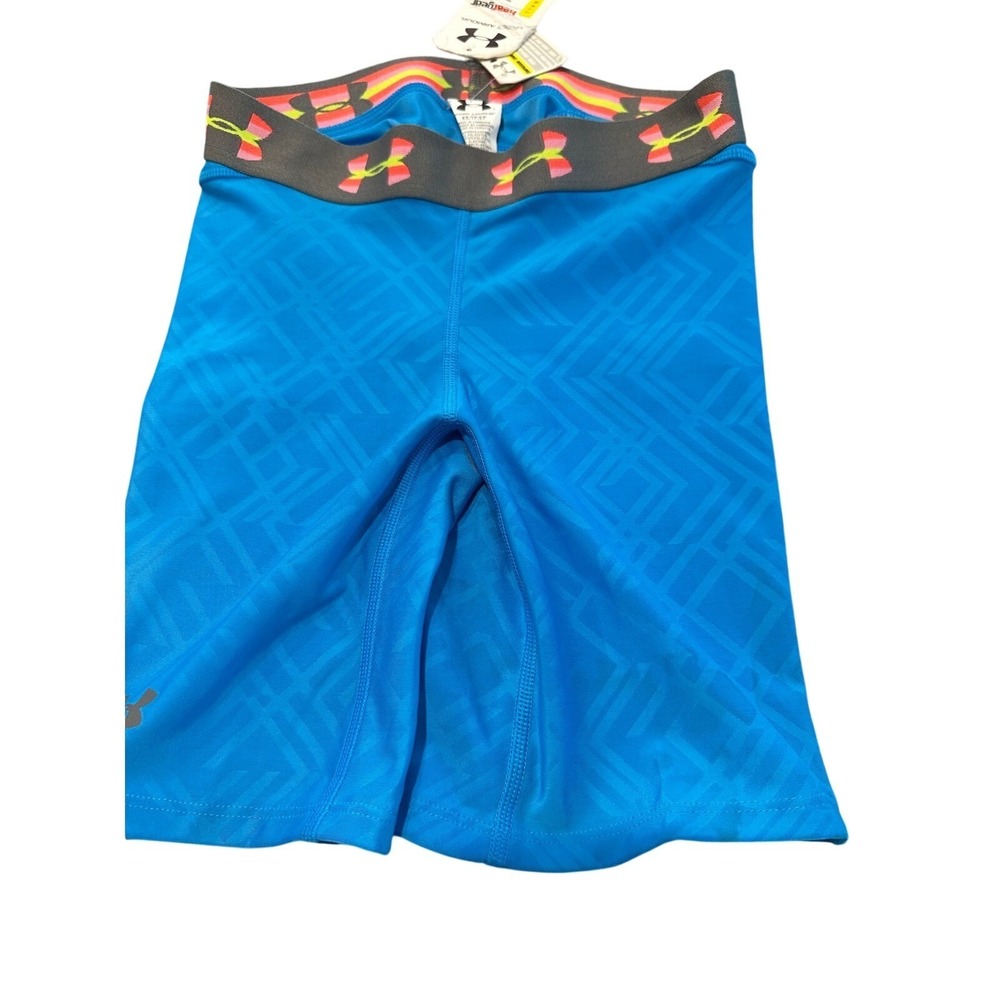 Under Armour HeatGear Softball Sliding Shorts Blue Padded Compression Womens XS
